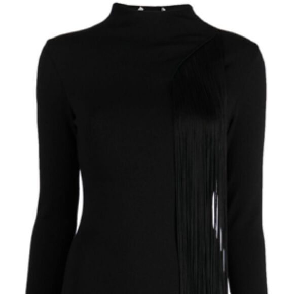 Stella McCartney asymmetric fringed knitted dress Small NWT $1279 - Picture 6 of 10